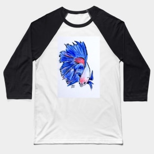 Art Doodle No. 33 Betta Fish Baseball T-Shirt